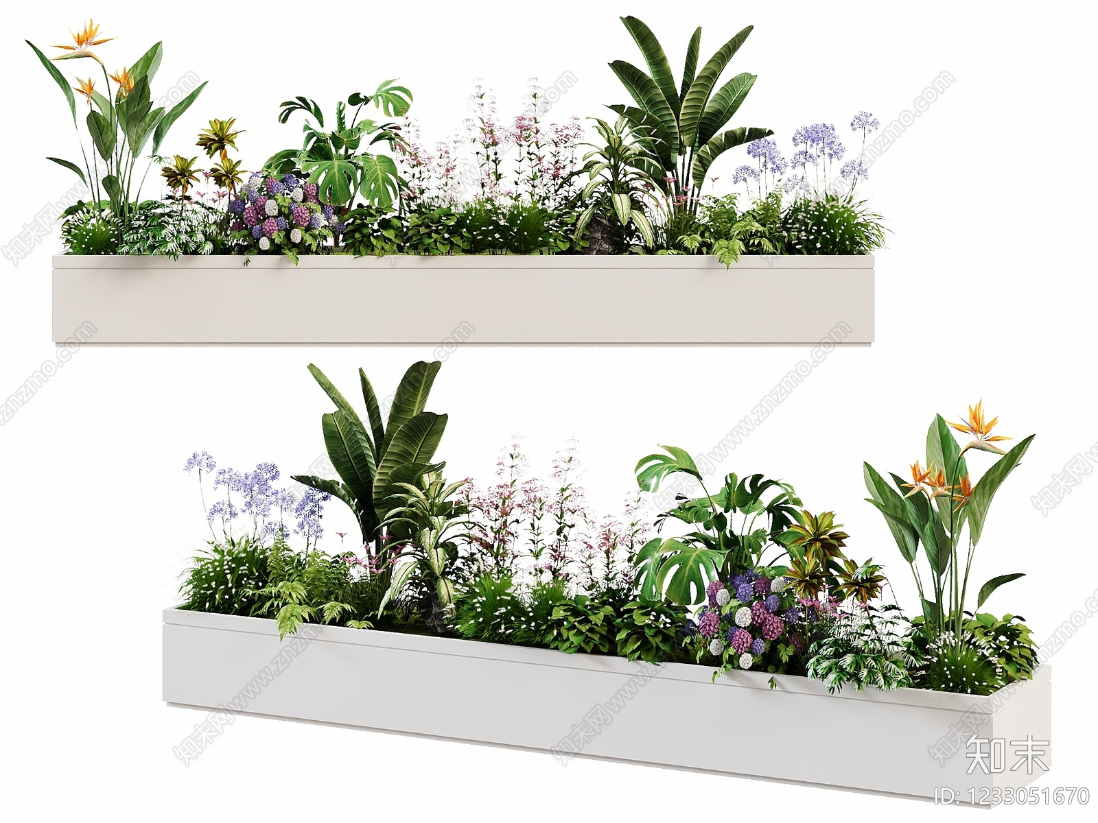 现代简约花箱3D模型下载【ID:1233051670】