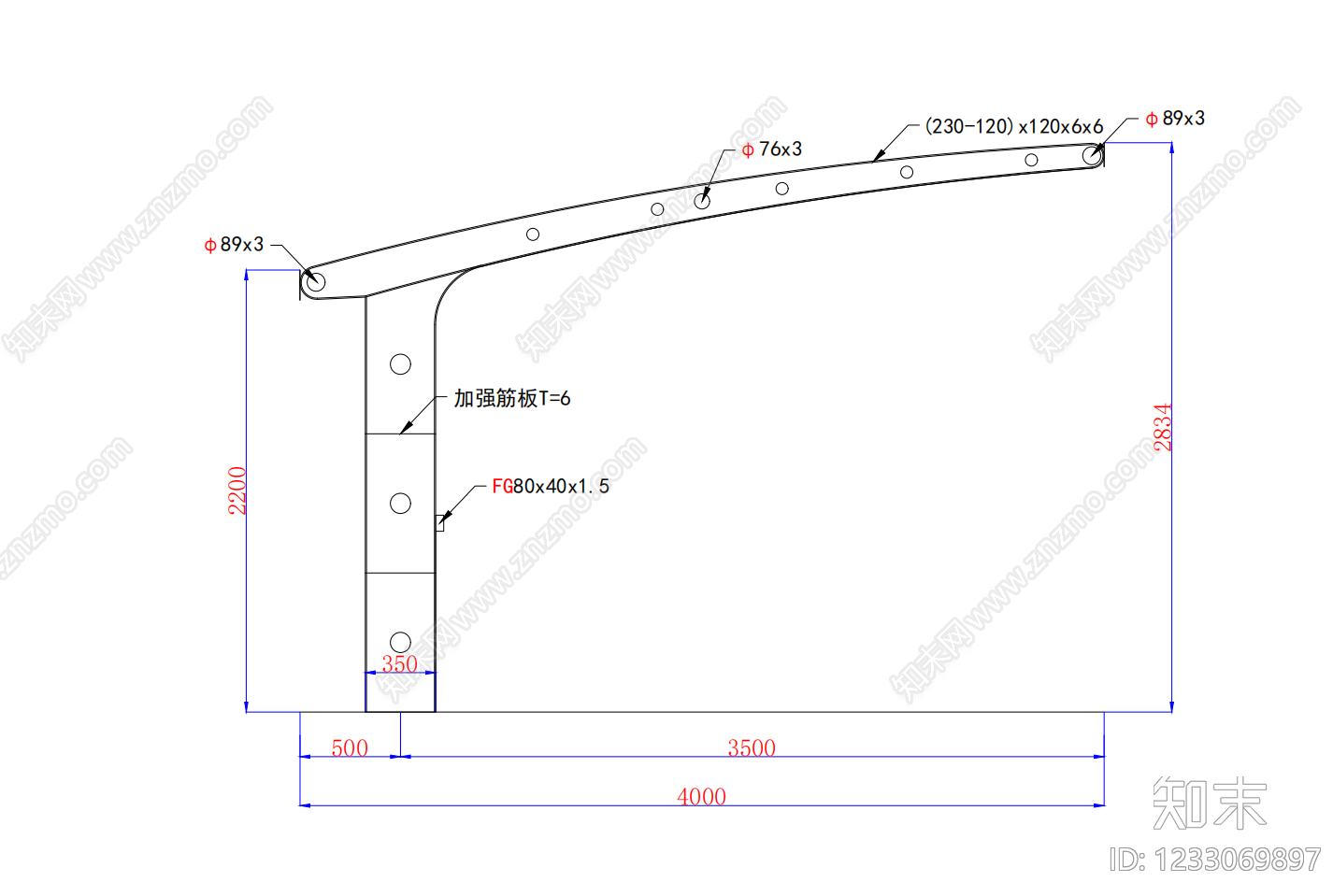钢结构cad施工图下载【ID:1233069897】