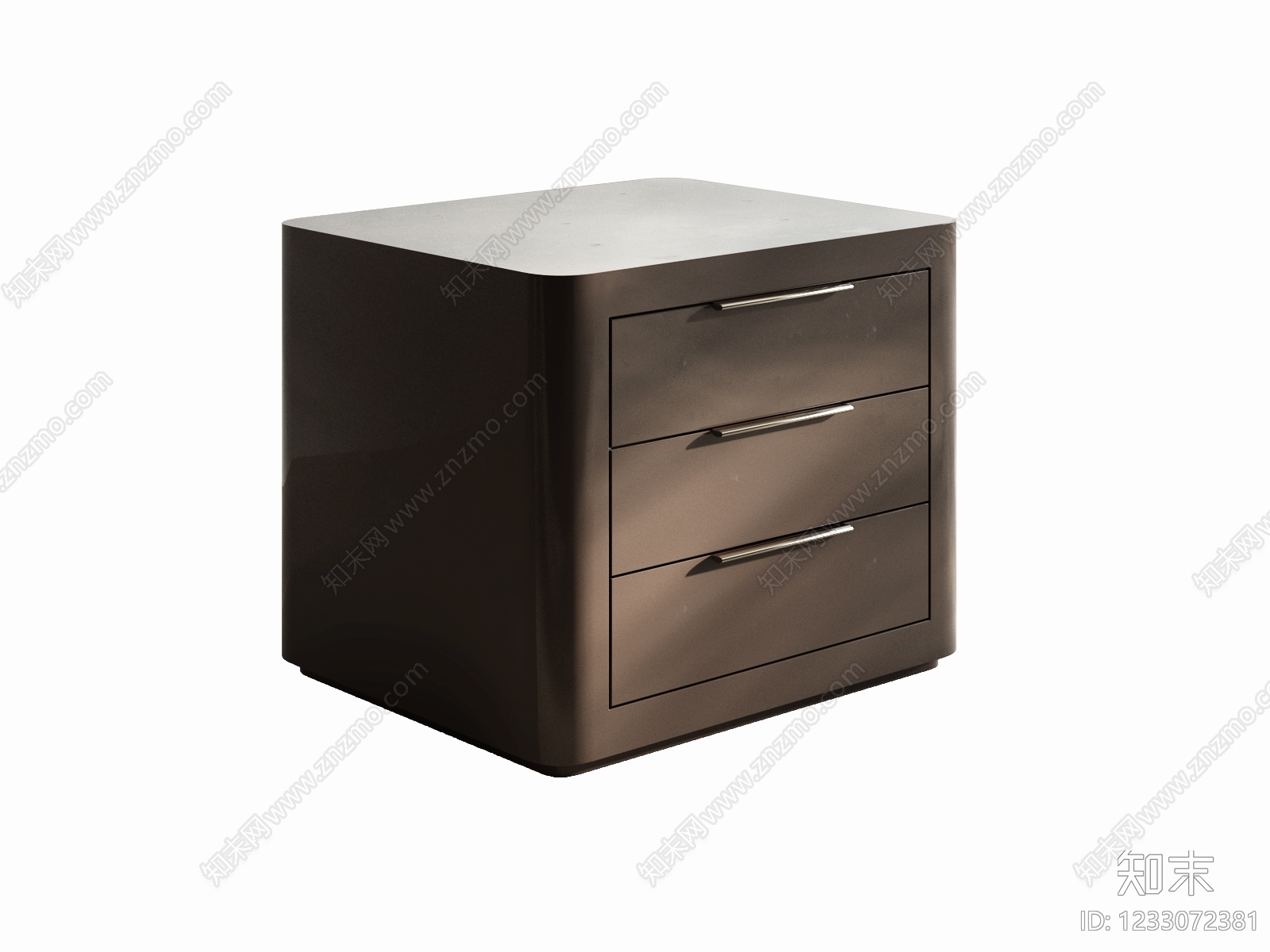 意式极简床头柜3D模型下载【ID:1233072381】