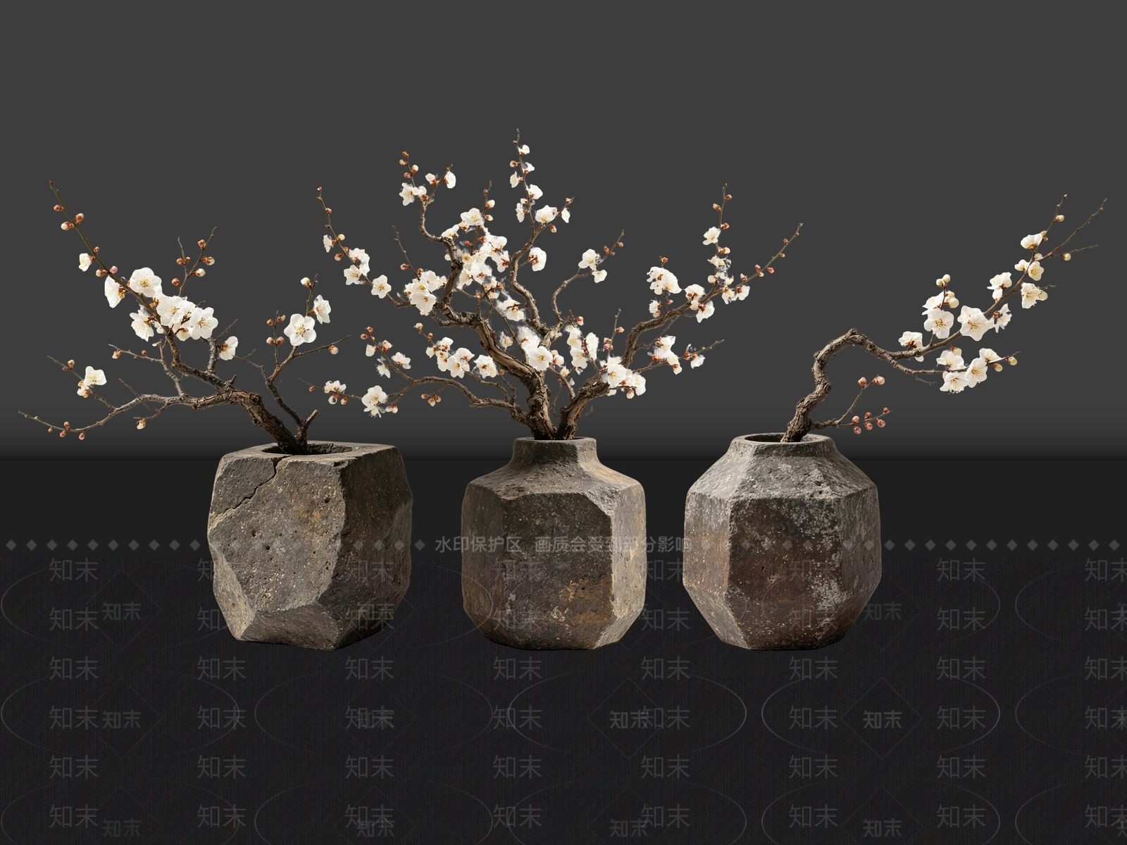 侘寂花瓶SU模型下载【ID:1233117267】