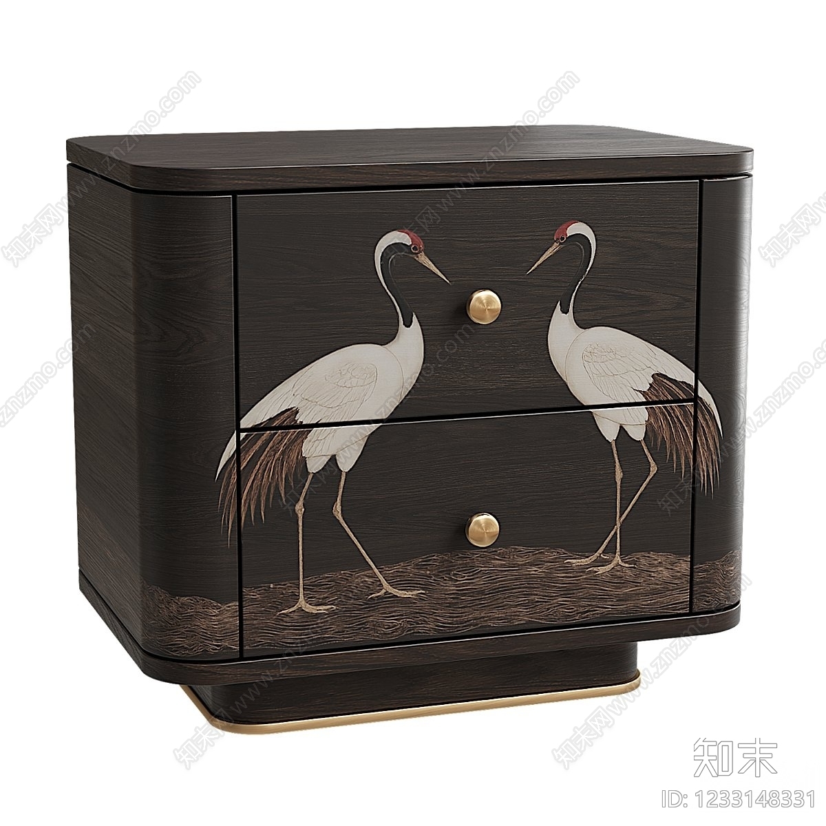 新中式储物柜3D模型下载【ID:1233148331】
