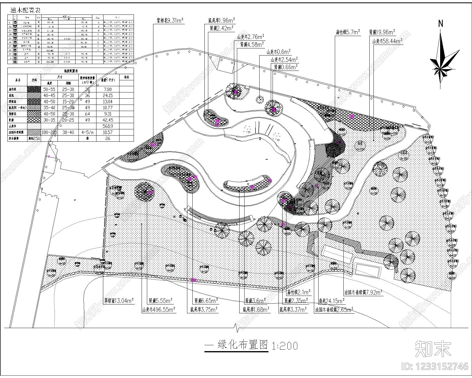 口袋公园cad施工图下载【ID:1233152746】