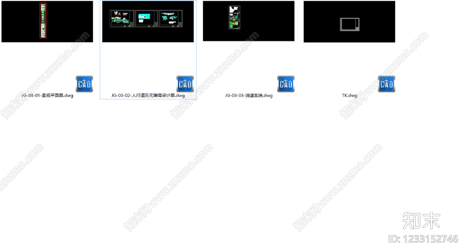 口袋公园cad施工图下载【ID:1233152746】