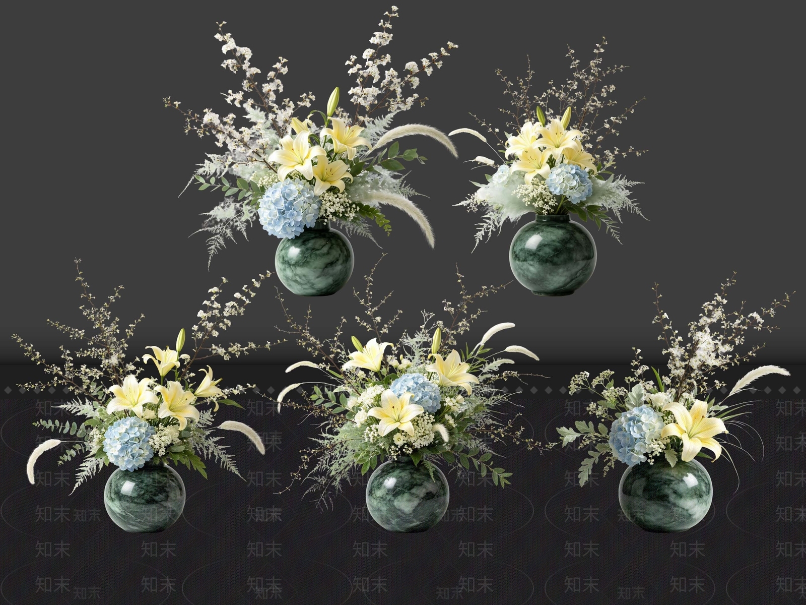 新中式花瓶SU模型下载【ID:1233162757】