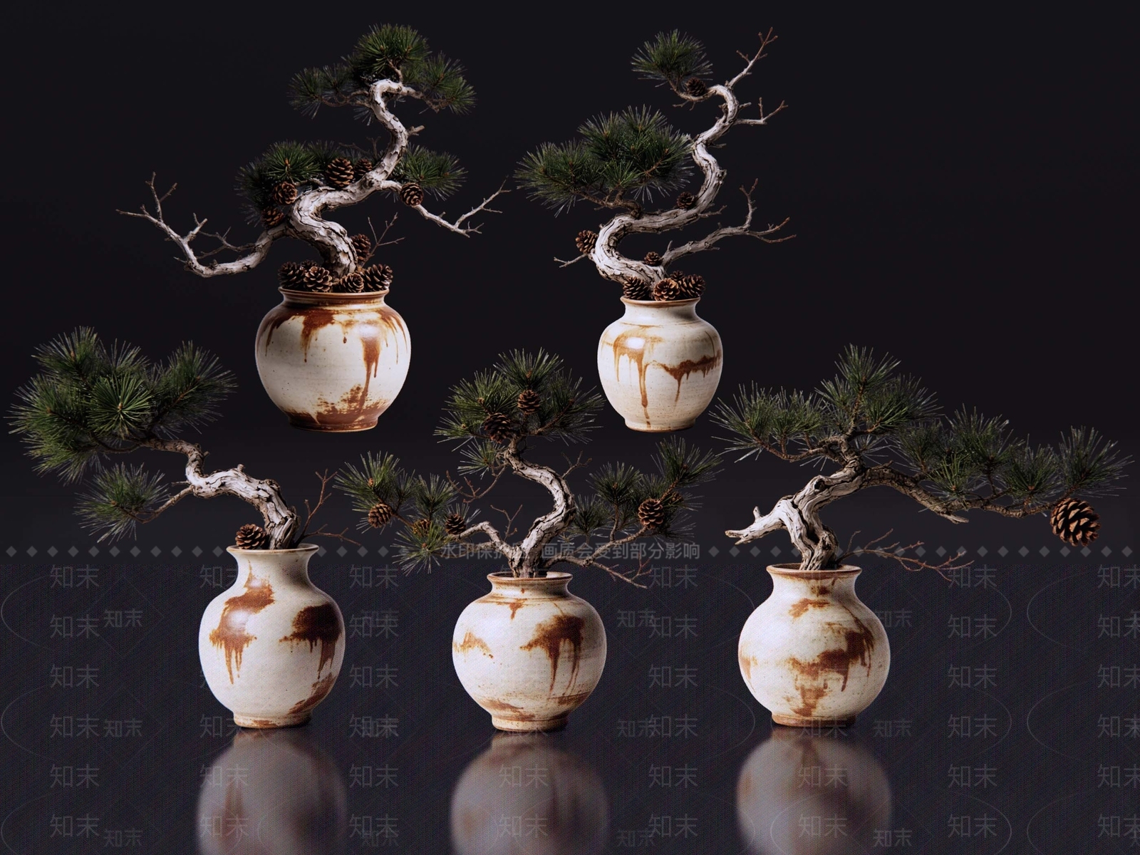 新中式花瓶SU模型下载【ID:1233163961】