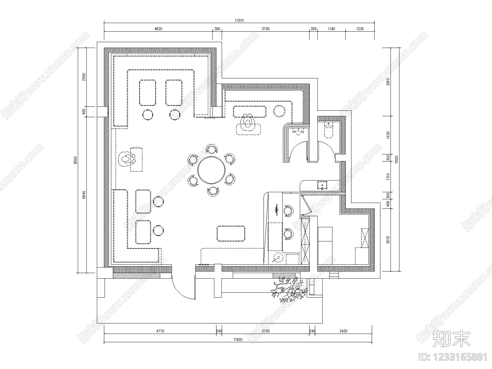 酒吧cad施工图下载【ID:1233165881】