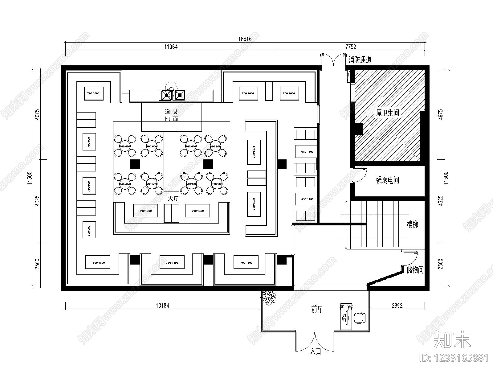 酒吧cad施工图下载【ID:1233165881】