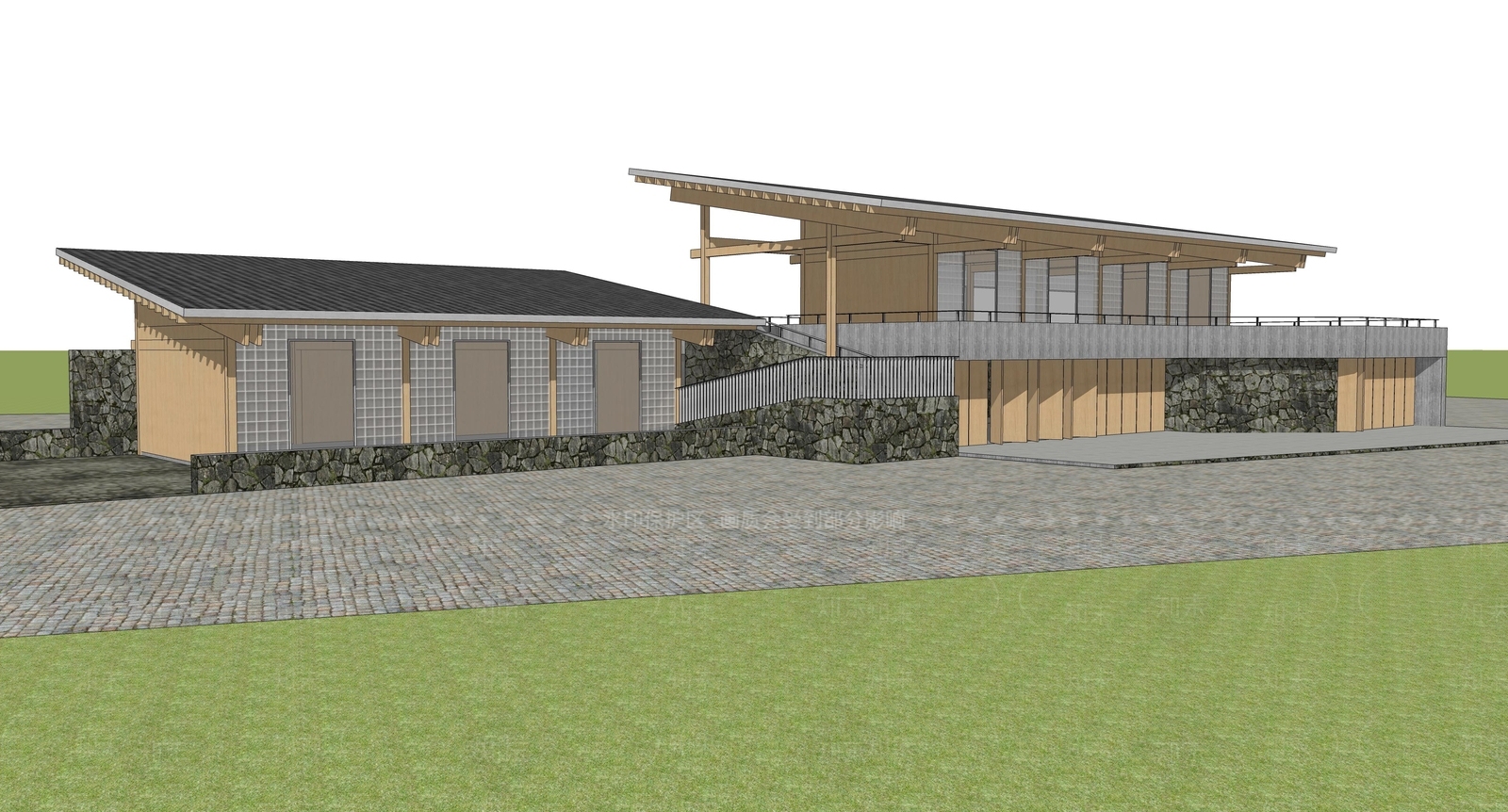 日式小公建SU模型下载【ID:1233167410】