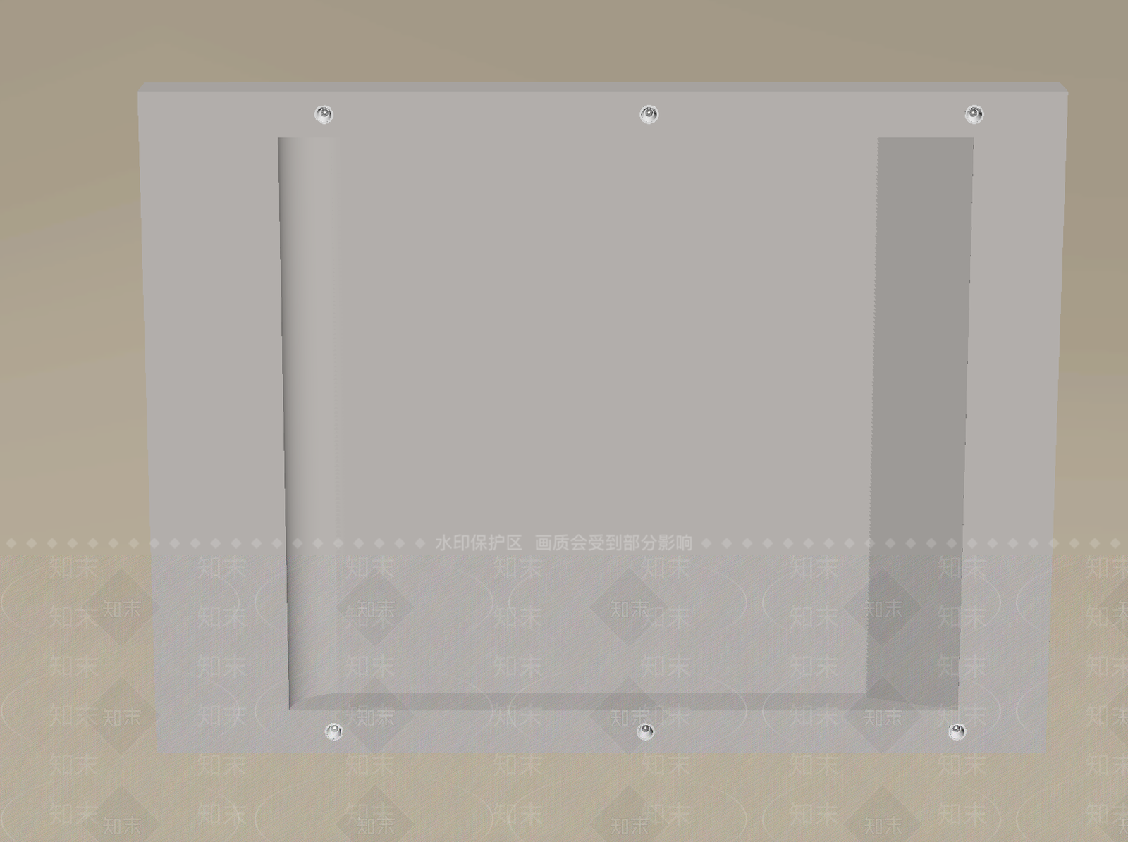 极简吊顶SU模型下载【ID:1233173758】