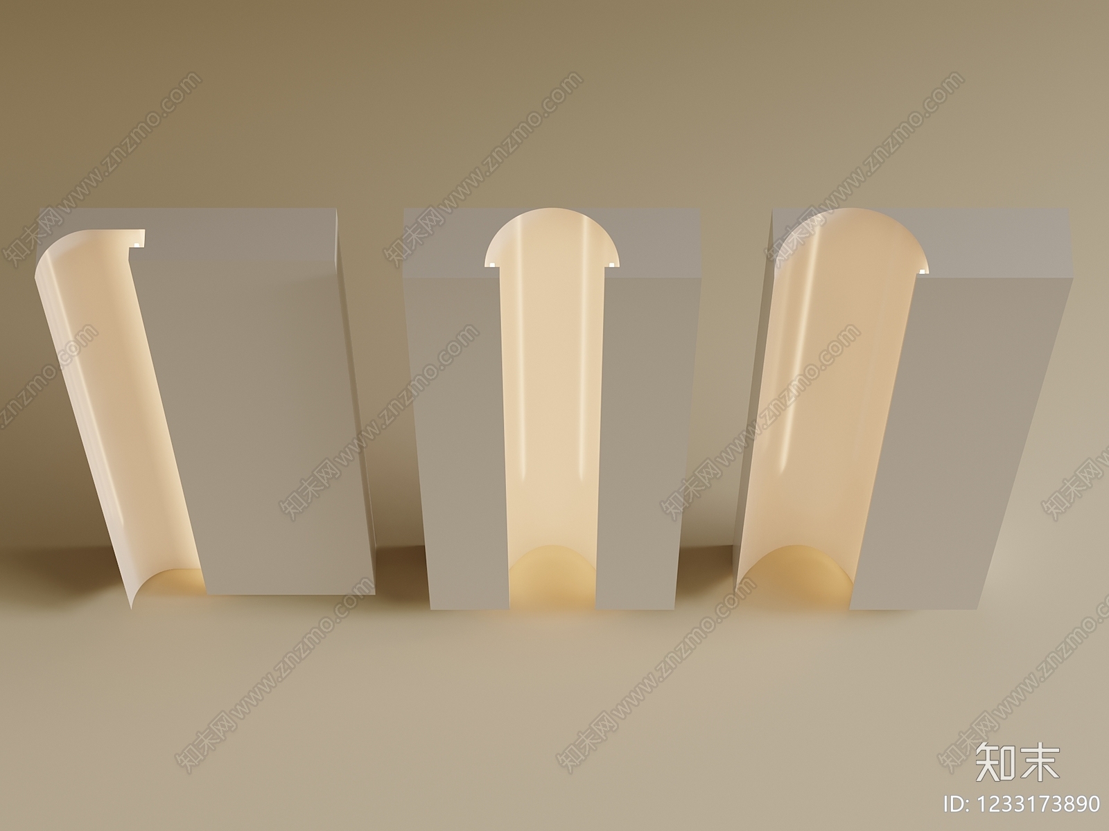 极简吊顶3D模型下载【ID:1233173890】