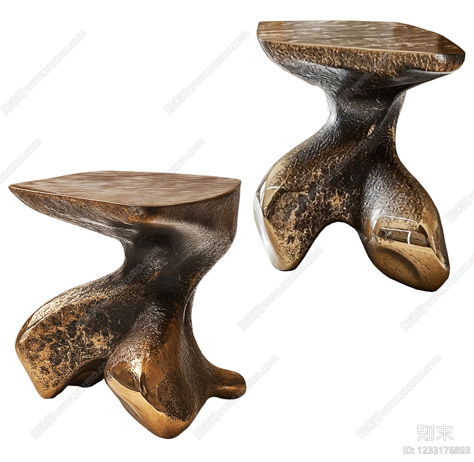 轻奢边几3D模型下载【ID:1233176893】