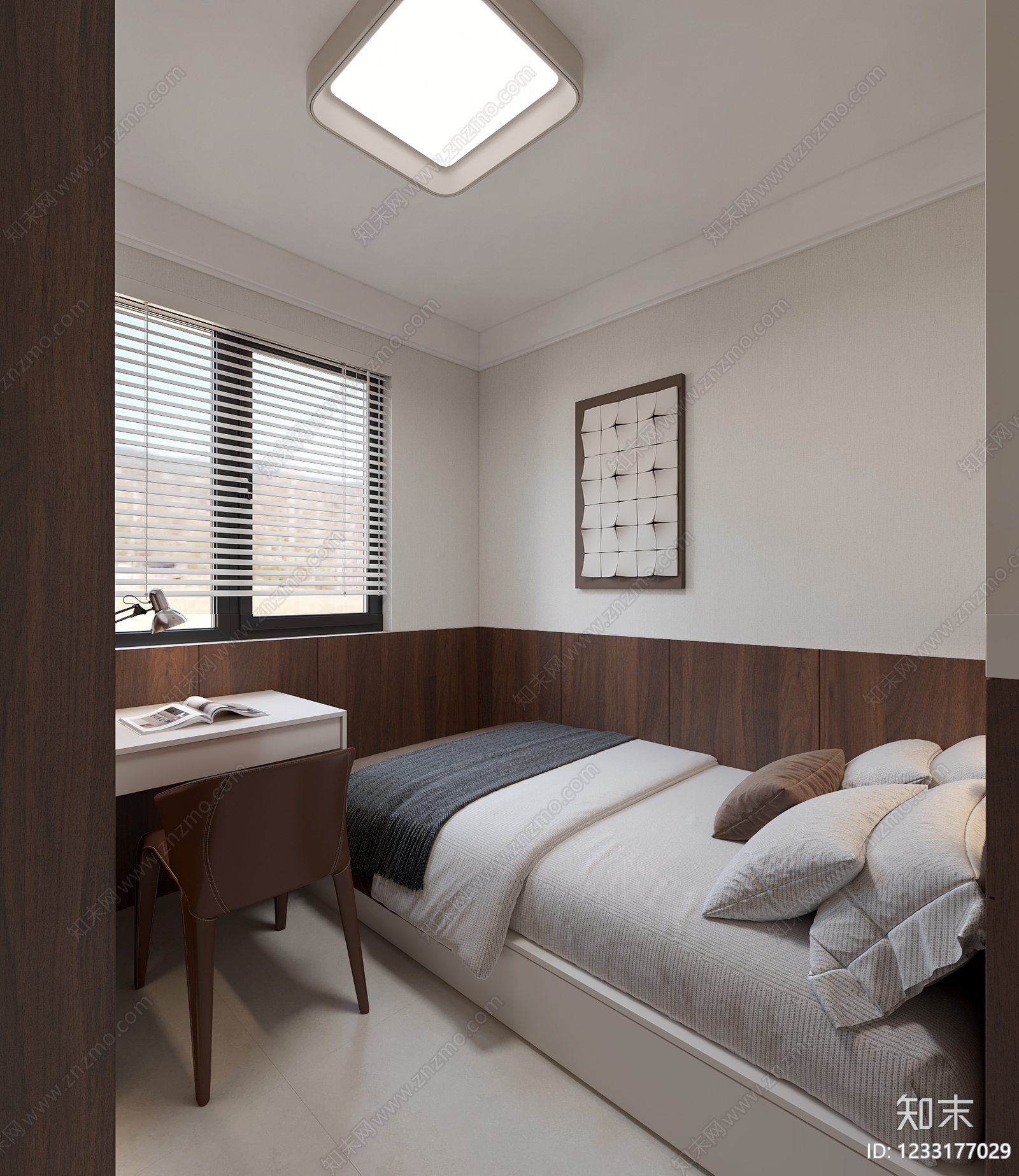 现代简约家居卧室3D模型下载【ID:1233177029】