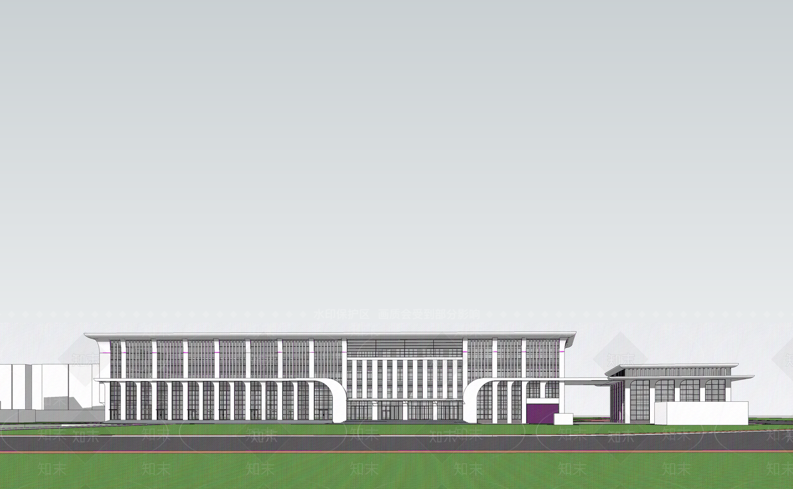 现代主义其他工业建筑SU模型下载【ID:1233179927】