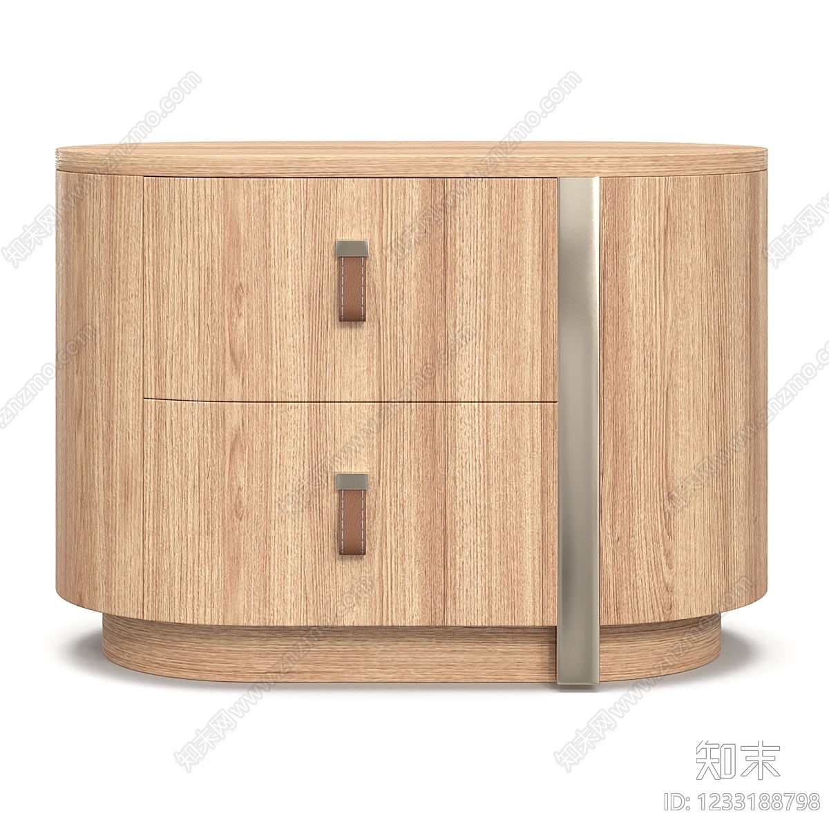 原木风床头柜3D模型下载【ID:1233188798】