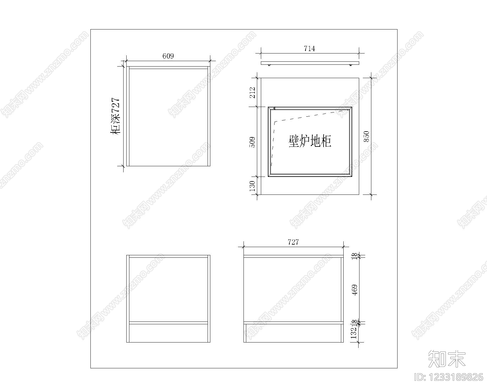 家具图库cad施工图下载【ID:1233189826】