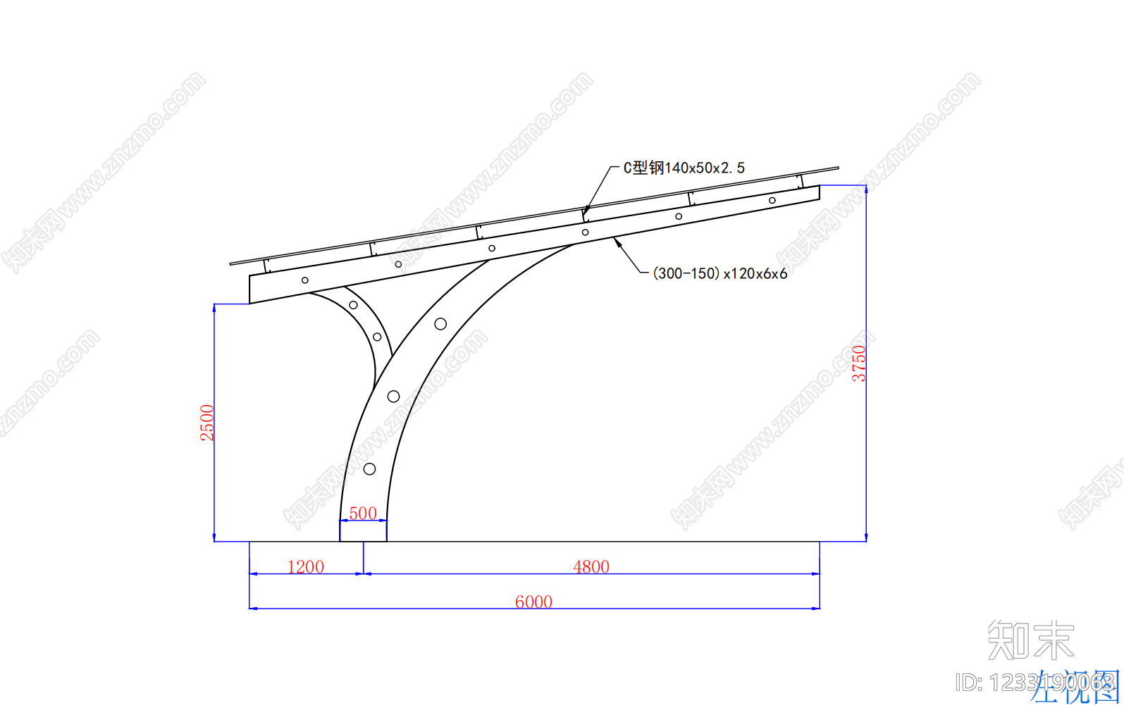 钢结构cad施工图下载【ID:1233190063】