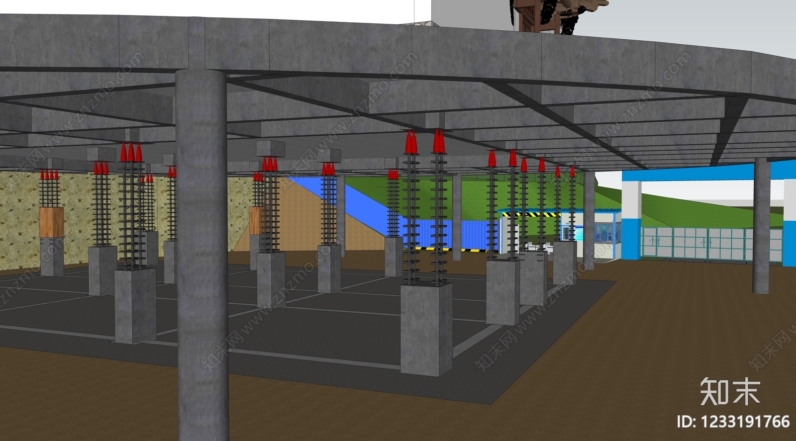 中式古建古建筑SU模型下载【ID:1233191766】