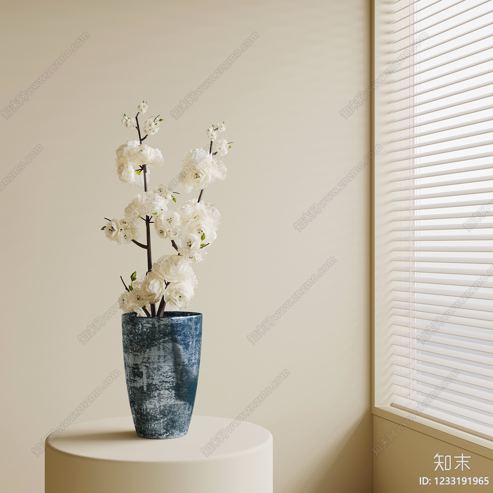 侘寂花艺SU模型下载【ID:1233191965】