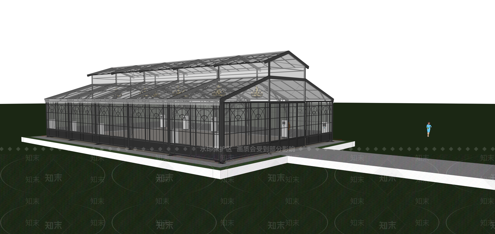 法式帐篷SU模型下载【ID:1233198197】