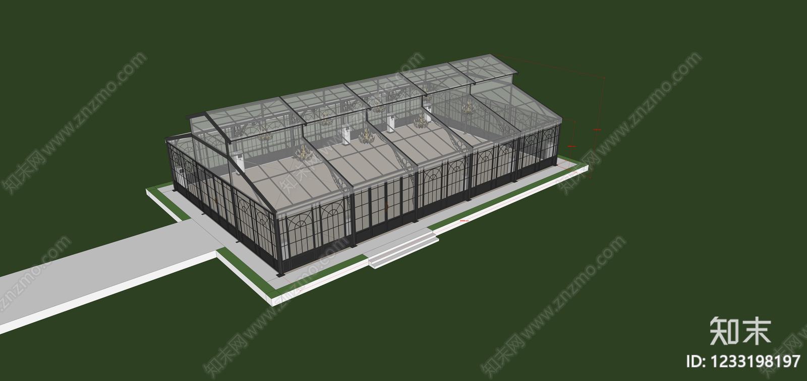 法式帐篷SU模型下载【ID:1233198197】