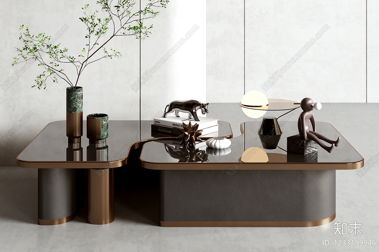 轻奢茶几3D模型下载【ID:1233199946】