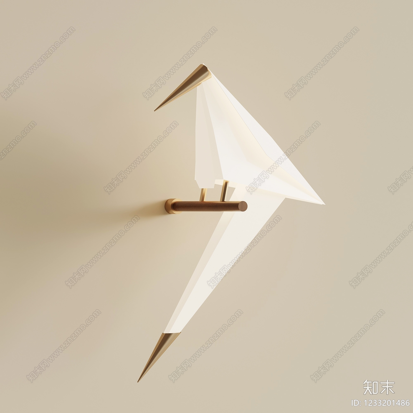 极简壁灯3D模型下载【ID:1233201486】