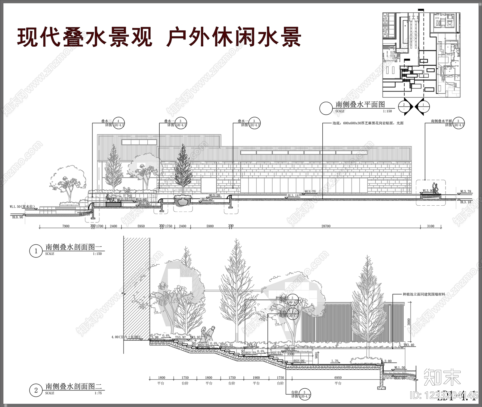 景观节点cad施工图下载【ID:1233204146】