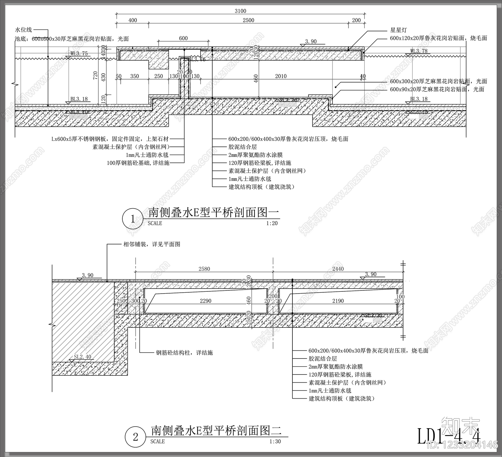 景观节点cad施工图下载【ID:1233204146】