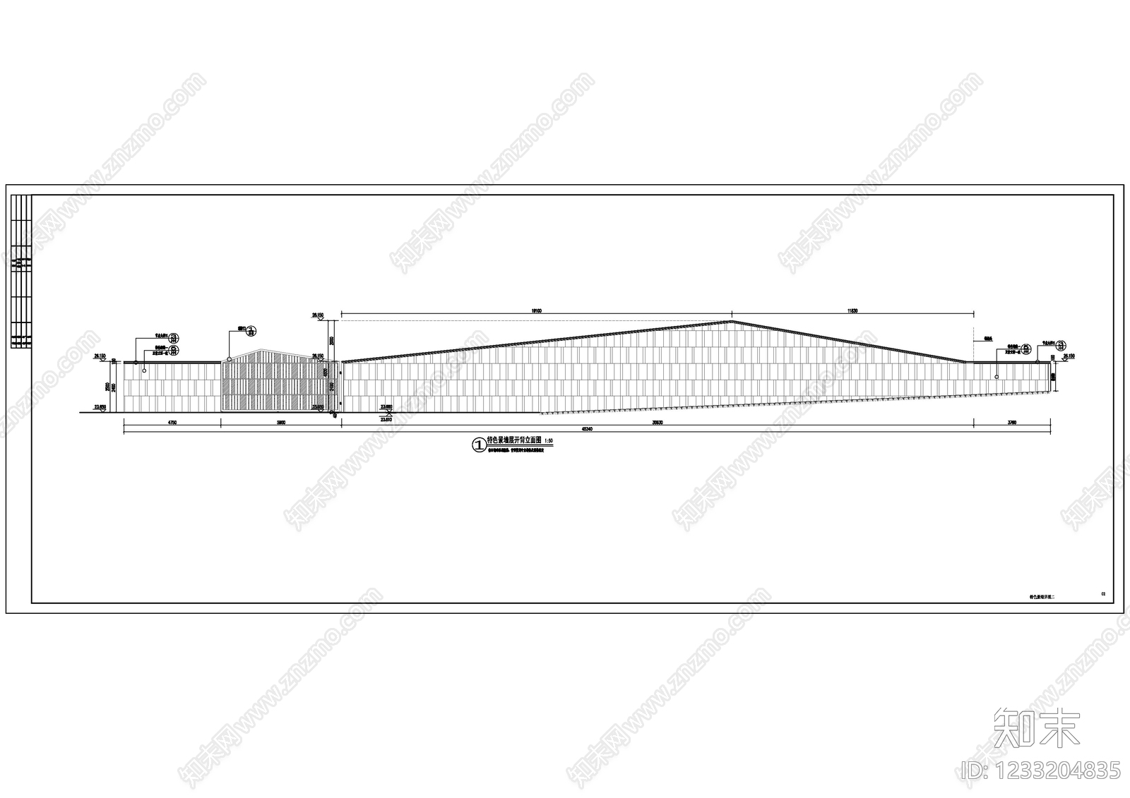 示范区景观cad施工图下载【ID:1233204835】