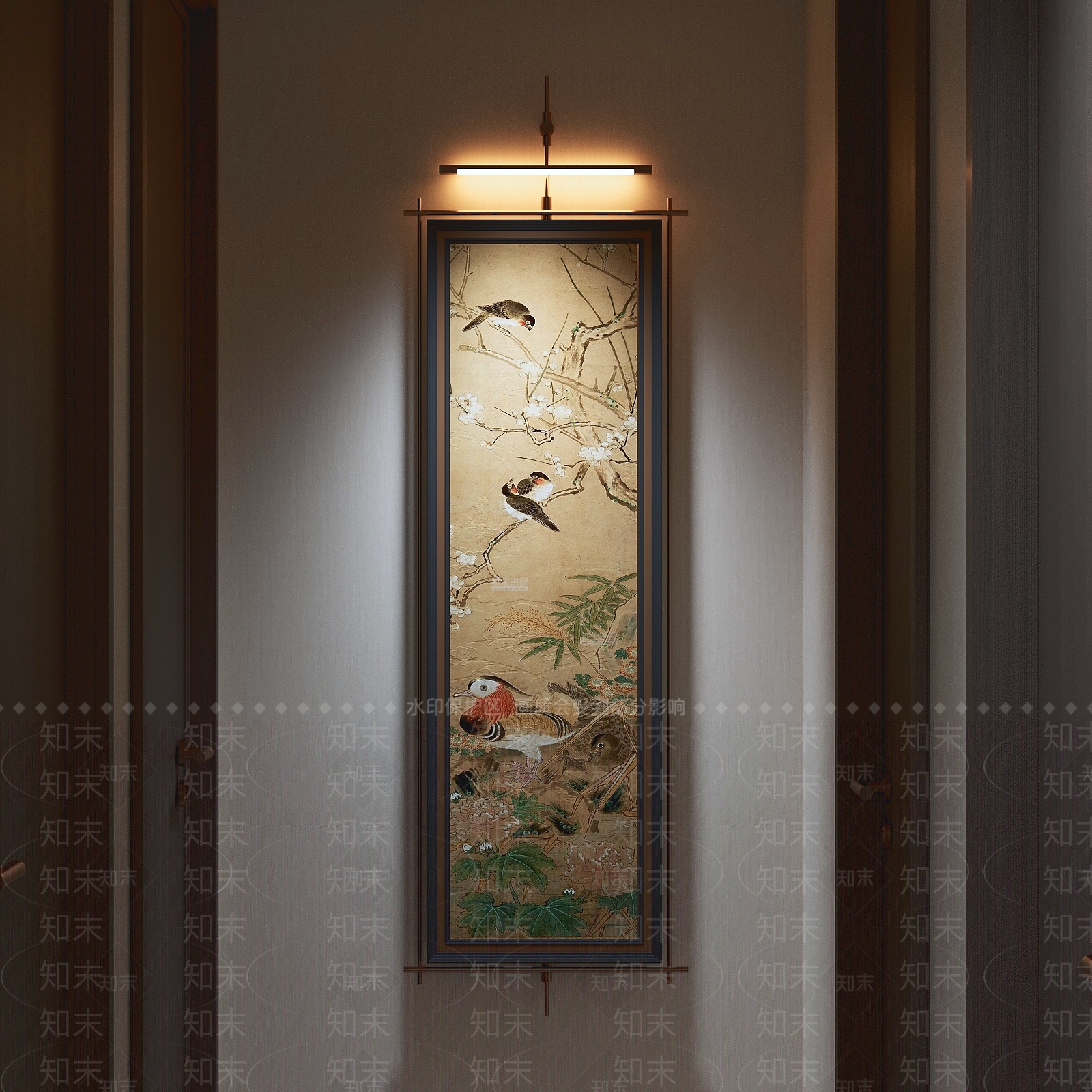 新中式挂画SU模型下载【ID:1233206858】
