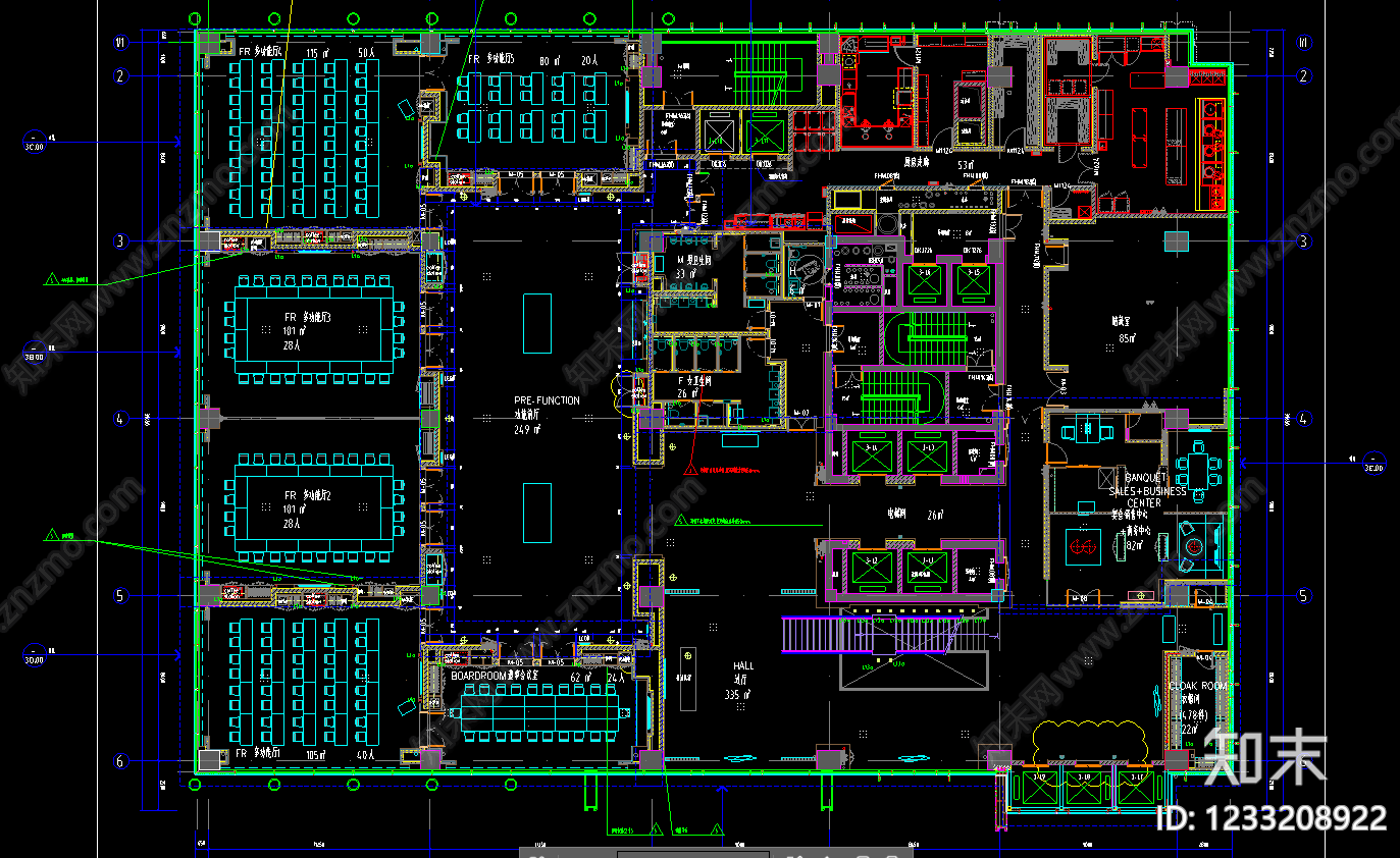 酒店餐厅CAD图纸
