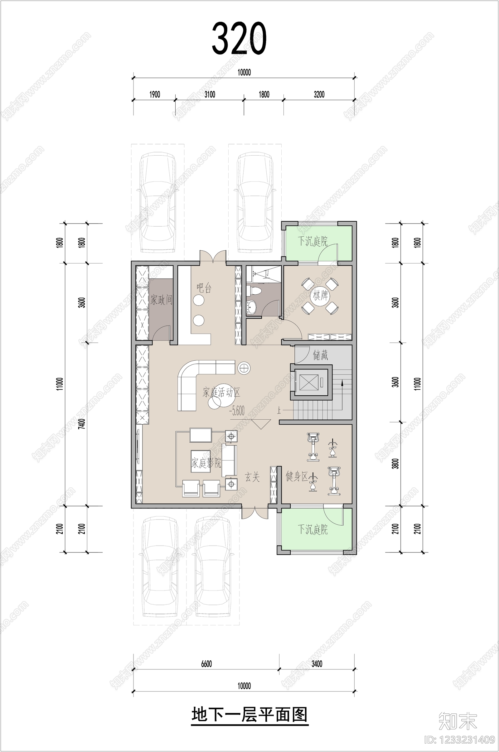 联排住宅cad施工图下载【ID:1233231409】