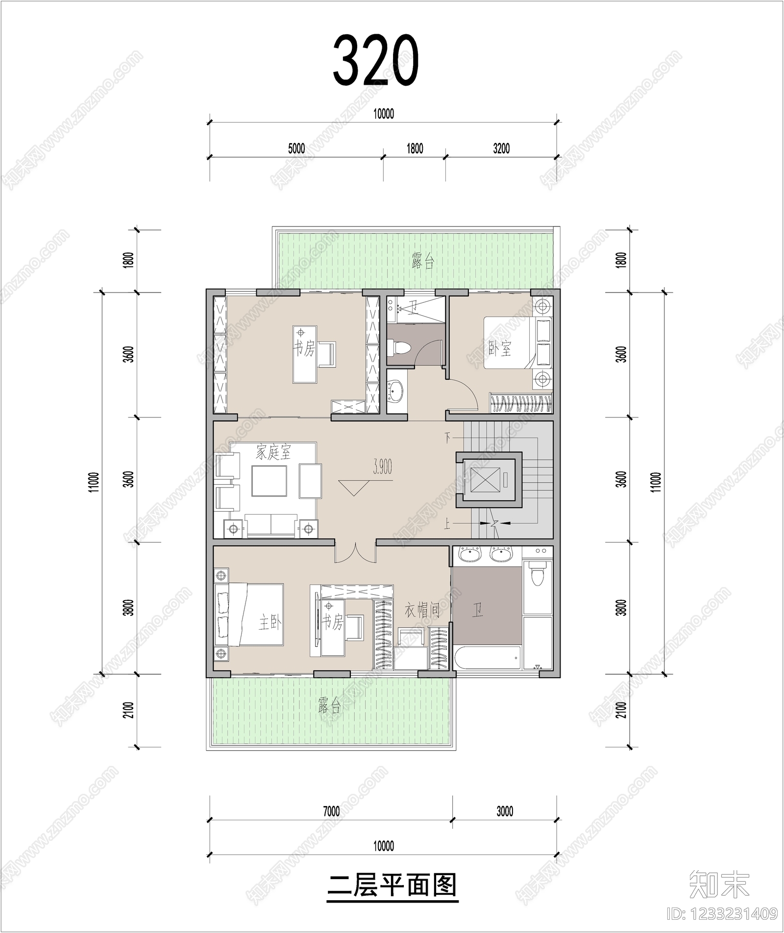 联排住宅cad施工图下载【ID:1233231409】