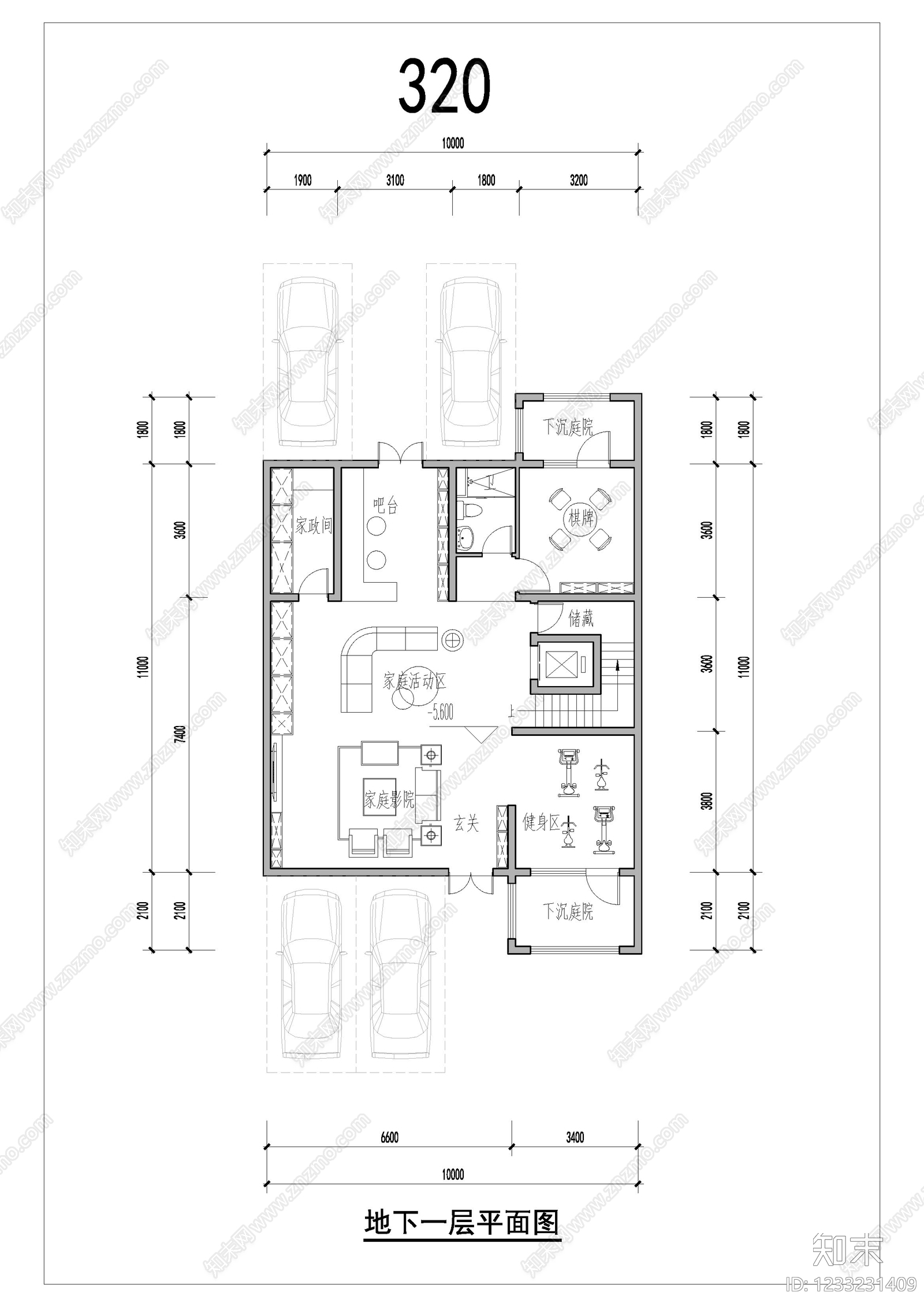 联排住宅cad施工图下载【ID:1233231409】