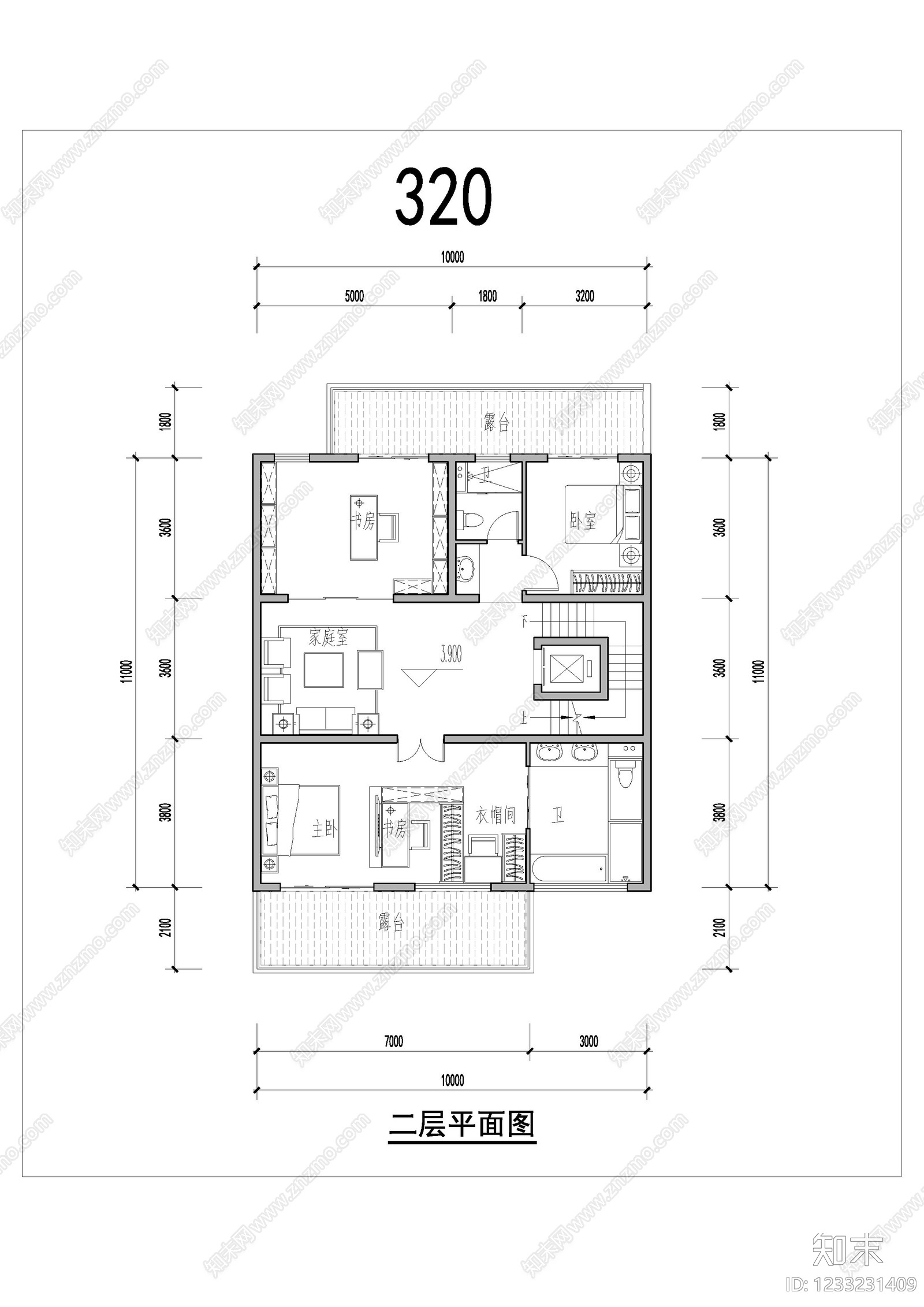 联排住宅cad施工图下载【ID:1233231409】