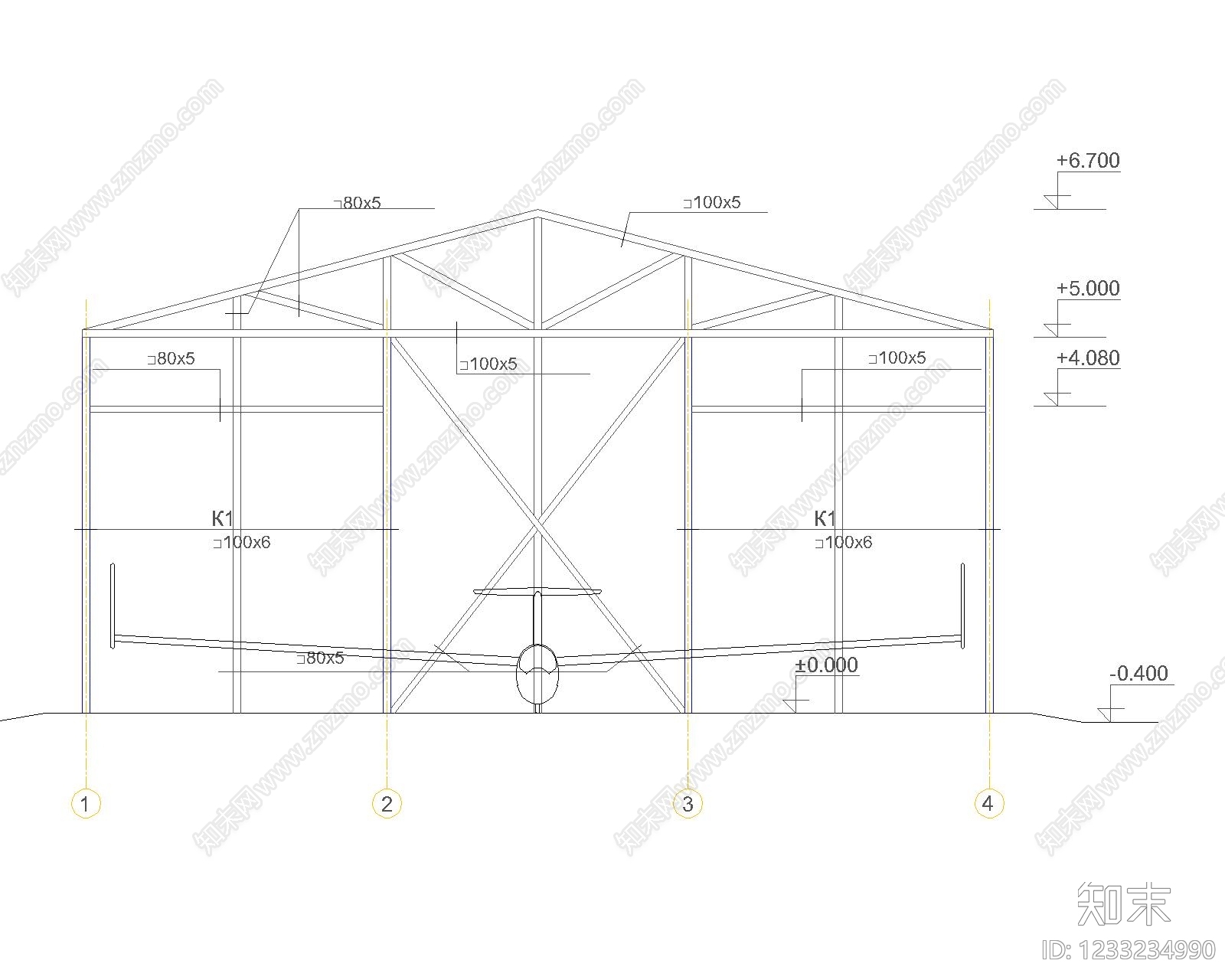 机场建筑cad施工图下载【ID:1233234990】