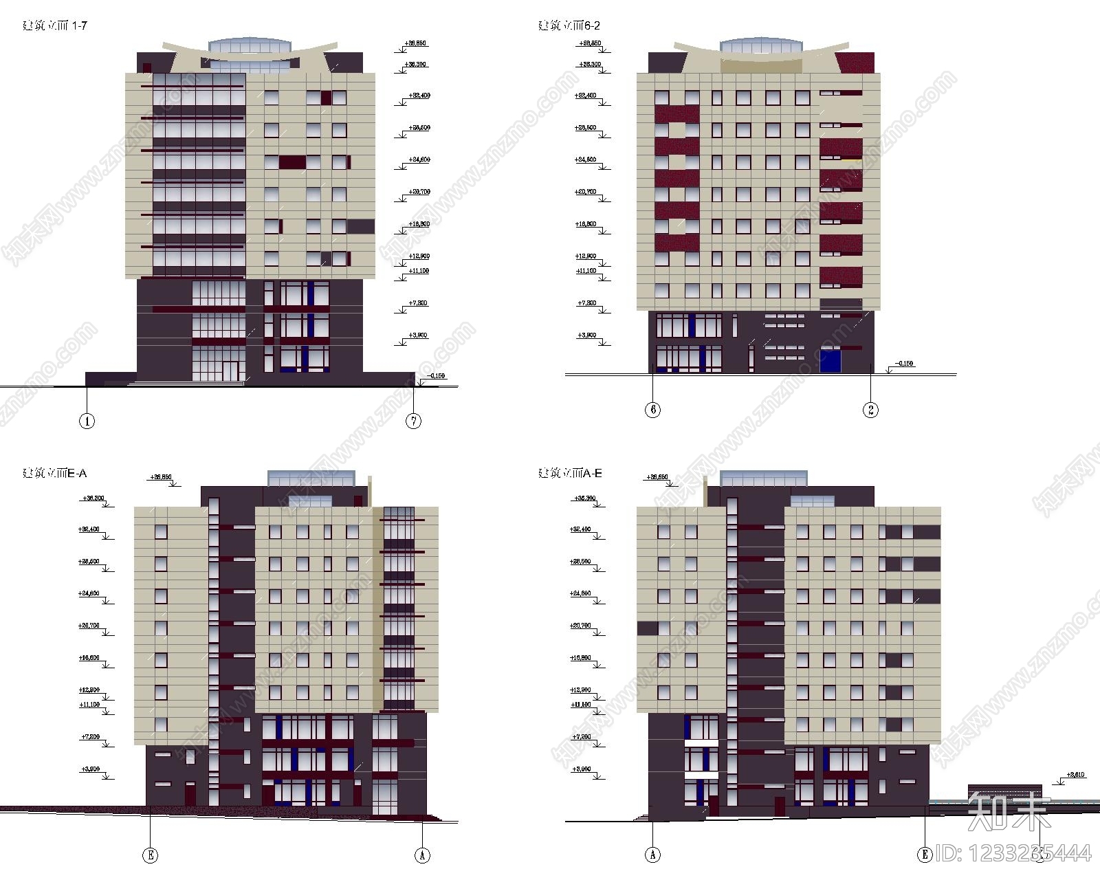 办公楼建筑CAD图纸