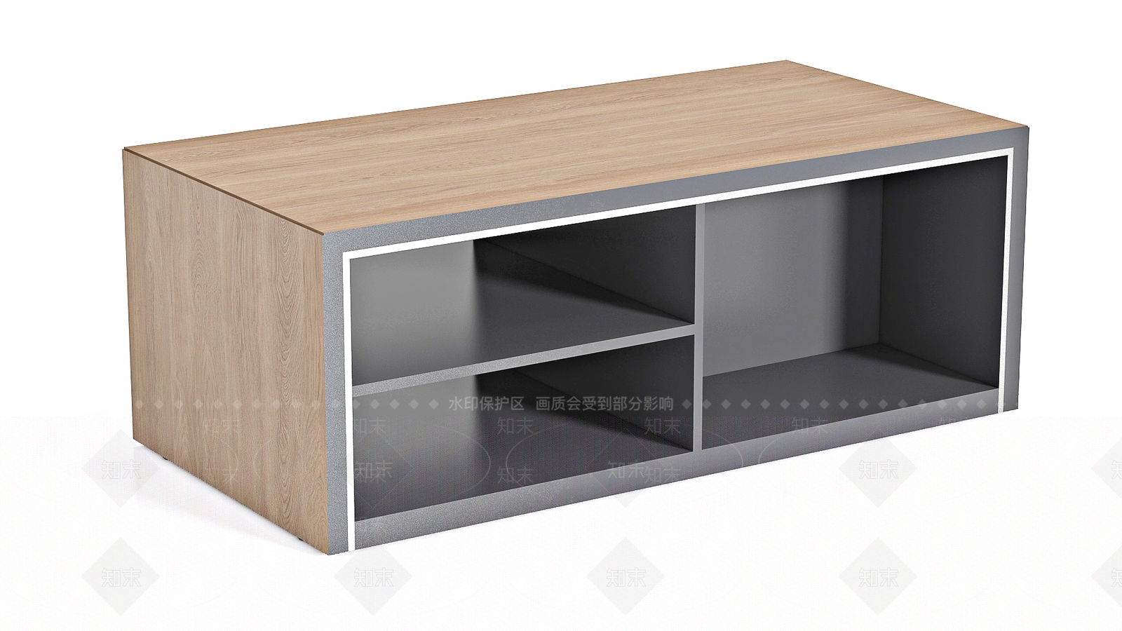 原木风茶几3D模型下载【ID:1233244892】
