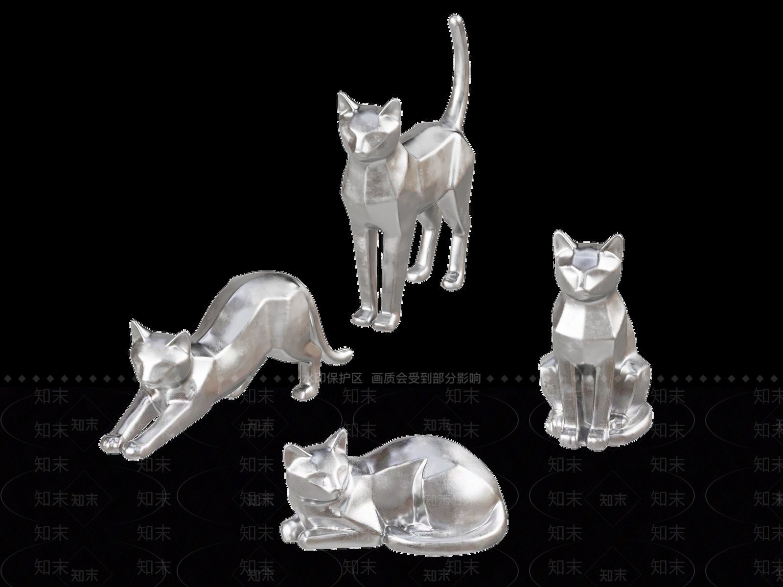 轻奢景观雕塑3D模型下载【ID:1233250558】