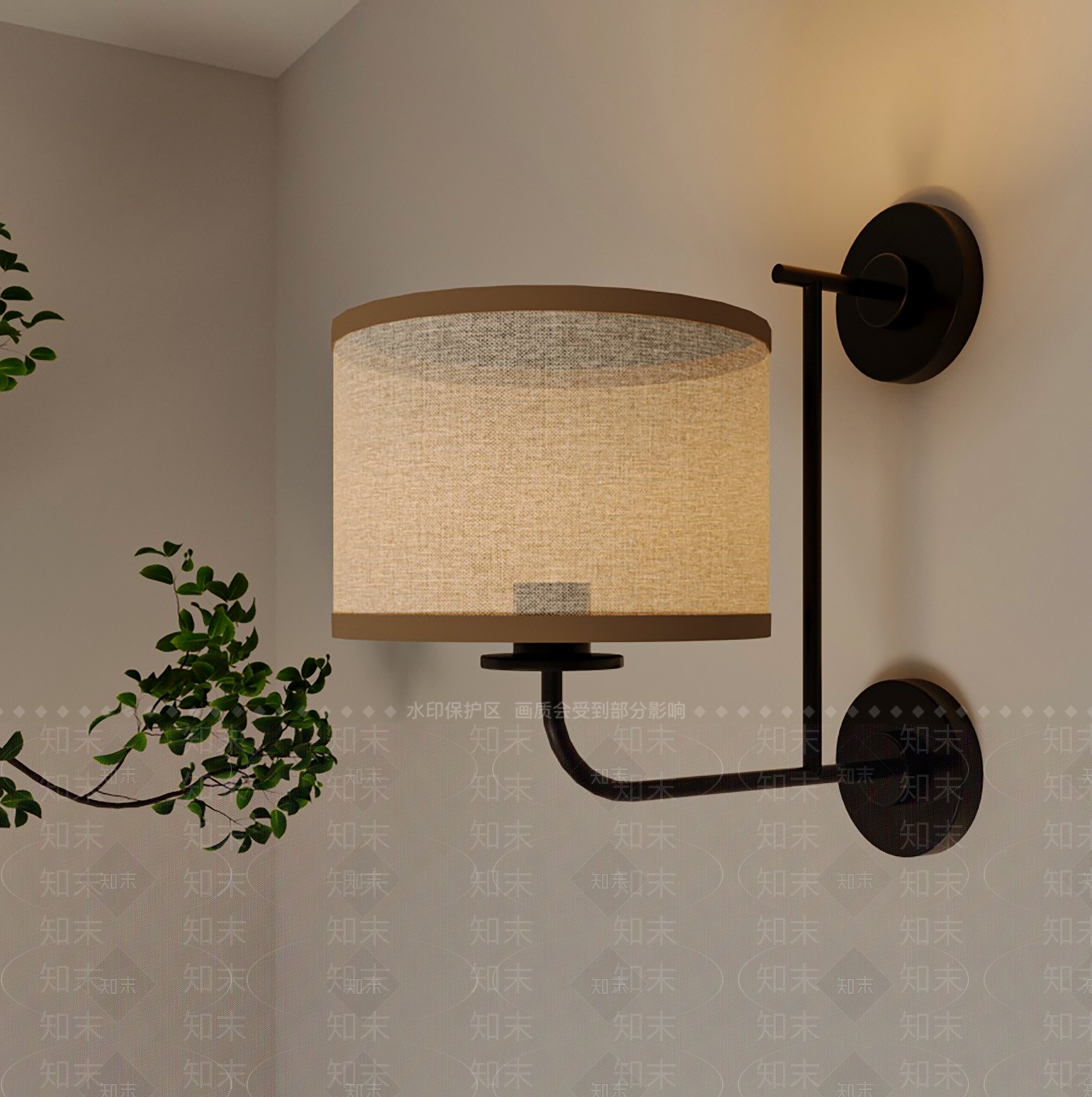现代简约壁灯3D模型下载【ID:1233251568】
