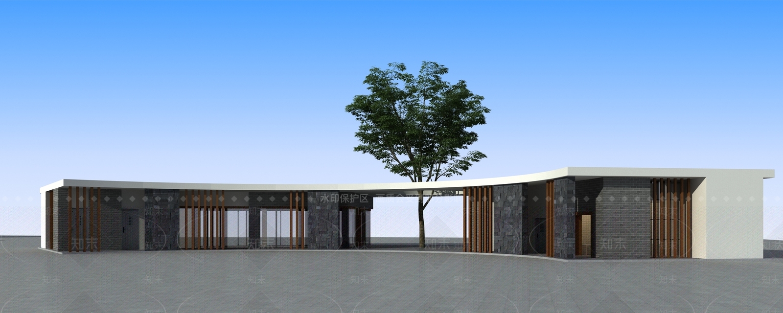 现代主义公厕3D模型下载【ID:1233263580】