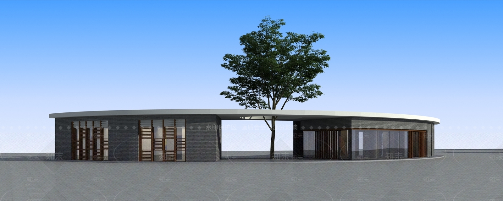 现代主义公厕3D模型下载【ID:1233263580】