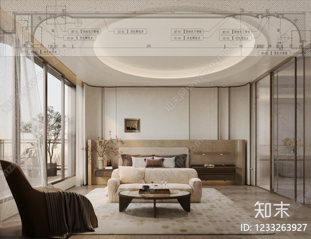 墙面节点cad施工图下载【ID:1233263927】