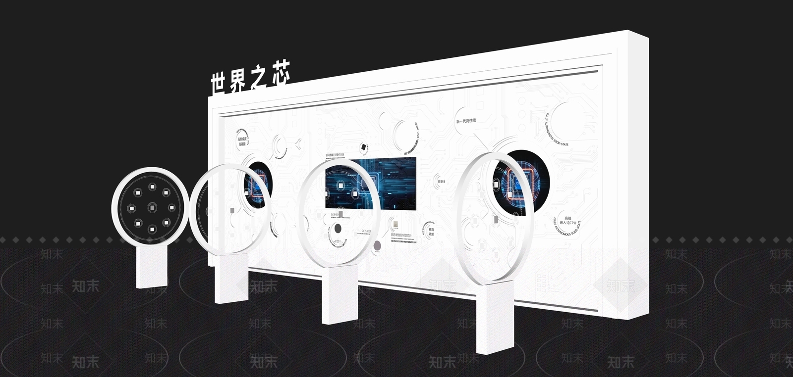 未来主义电子产品展厅SU模型下载【ID:1233264289】