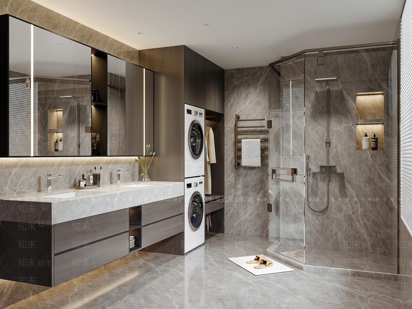 轻奢卫生间SU模型下载【ID:1233264626】