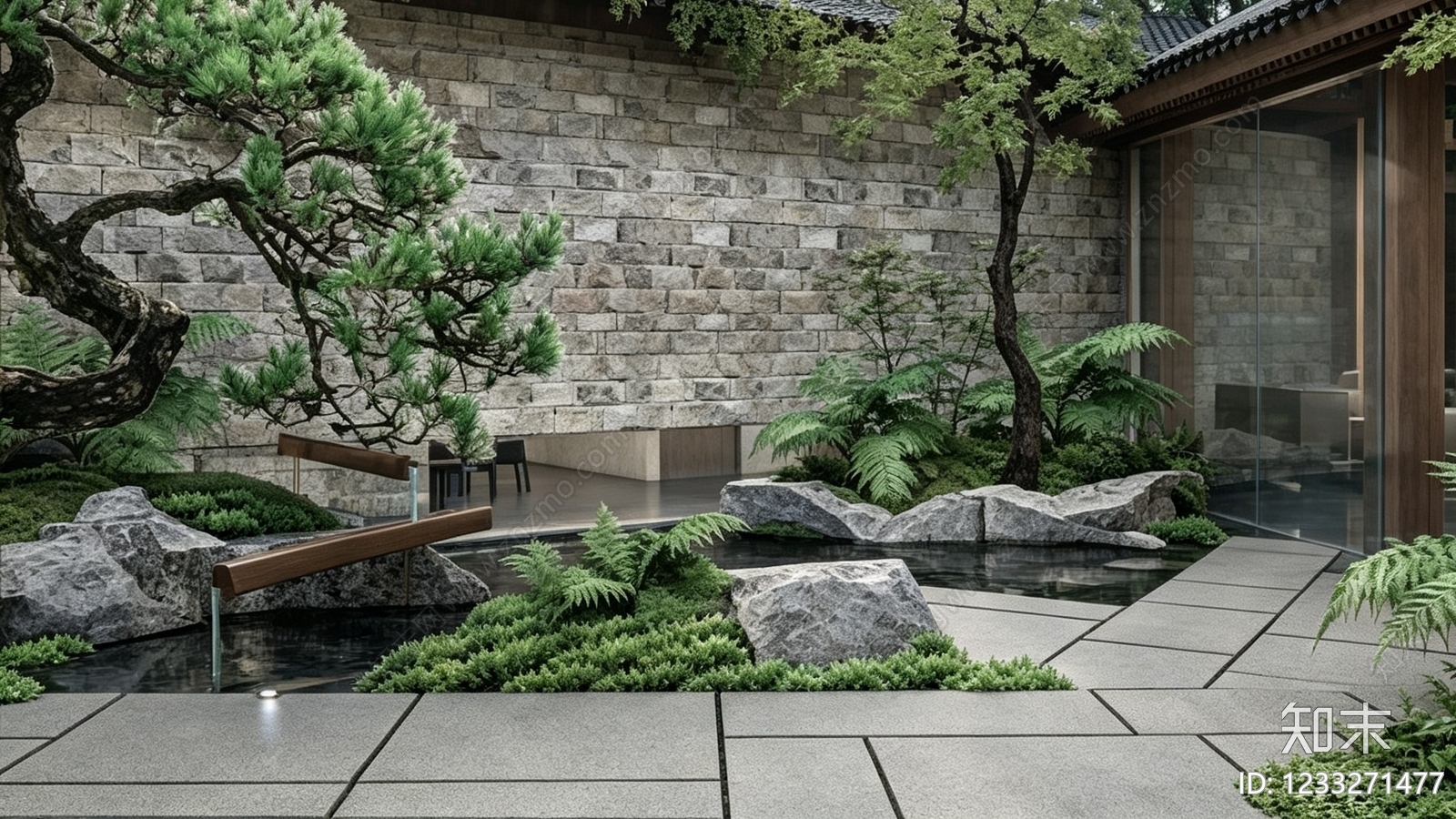 跌水景观cad施工图下载【ID:1233271477】
