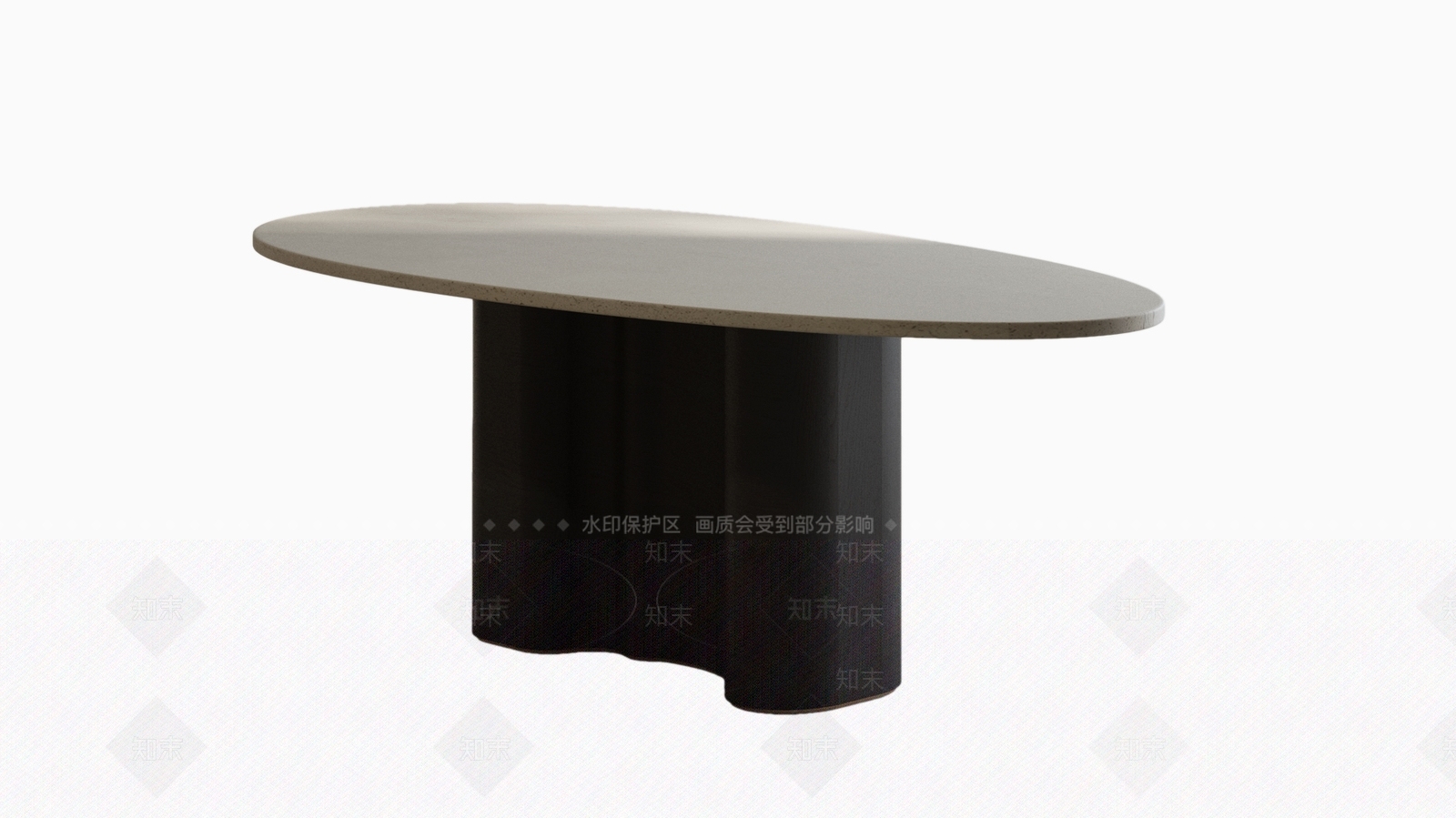 意式极简餐桌3D模型下载【ID:1233273370】