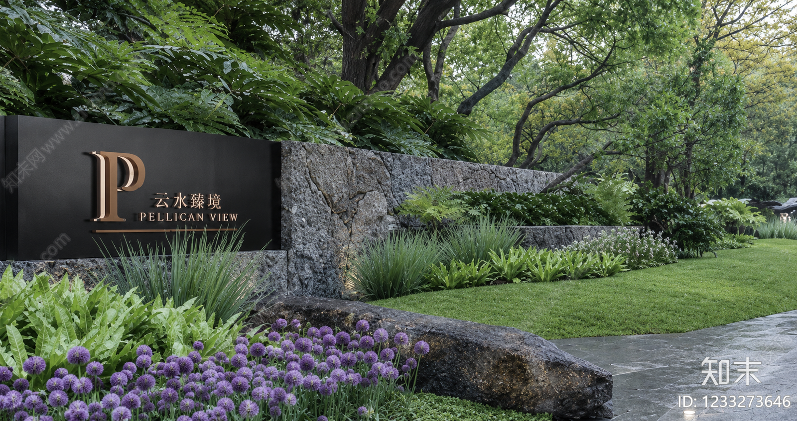 景墙cad施工图下载【ID:1233273646】
