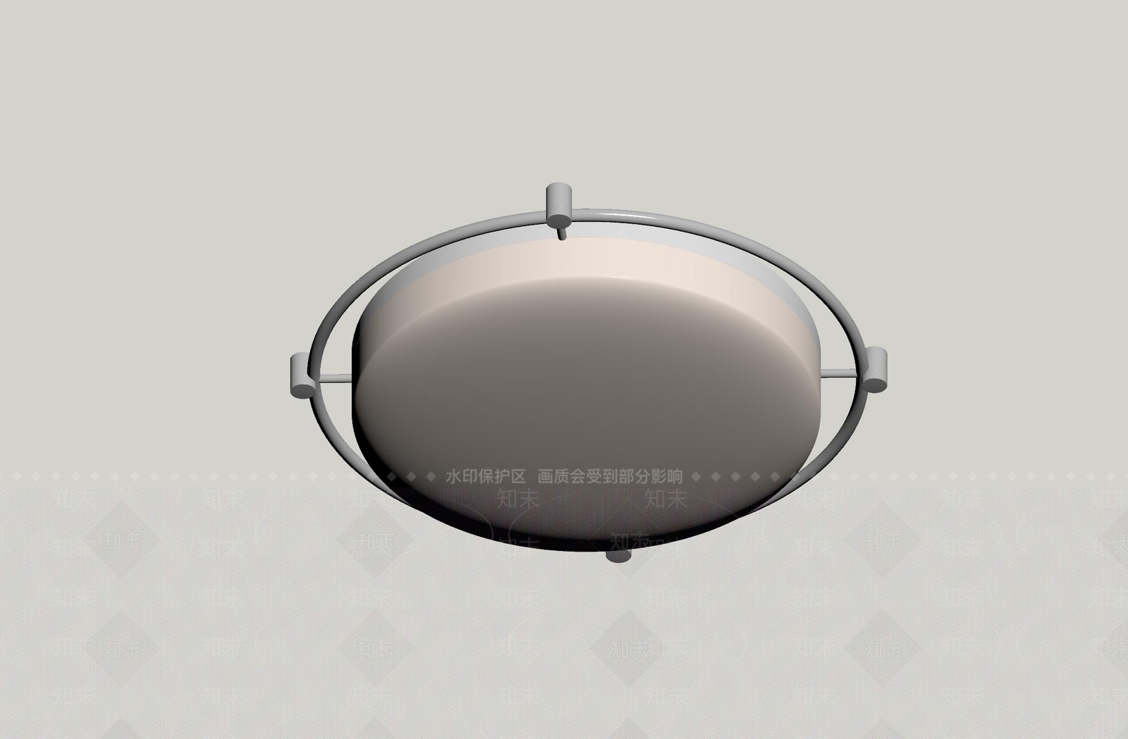 现代简约吸顶灯SU模型下载【ID:1233277267】