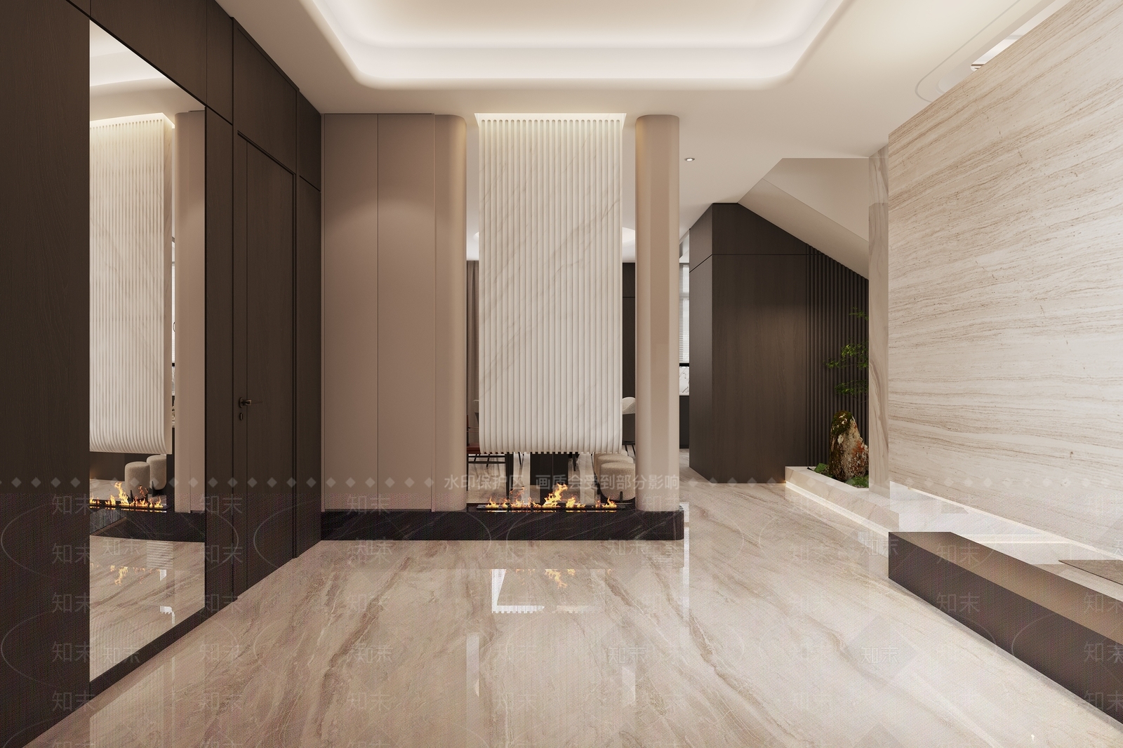 现代简约玄关3D模型下载【ID:1233278183】